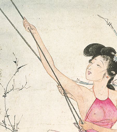 名山县-胡也佛的仕女画和最知名的金瓶梅秘戏图